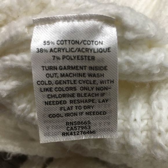 Abound. Oversized boyfriend cardigan. Knit. Cream. V-neck. Small. - Picture 7 of 9